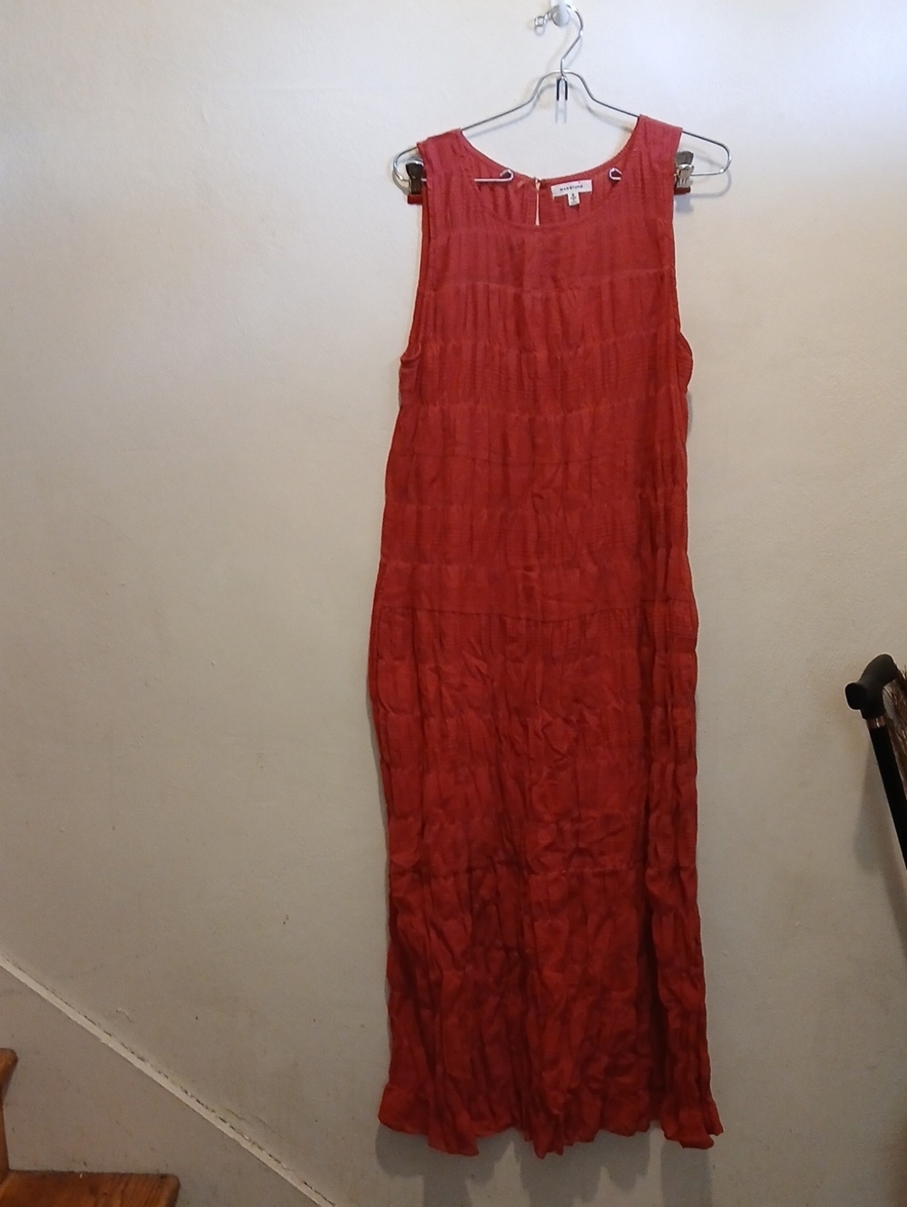 Max Studio Sleeveless Red Maxi Dress